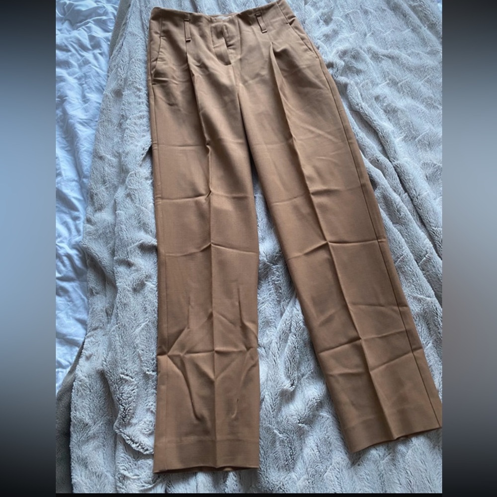 Sezane Lorenzo wool ankle cropped trousers 34